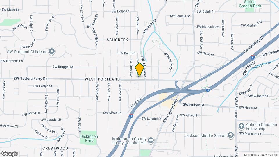 4879 SW Taylors Ferry Rd Map and Location Details