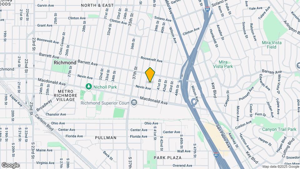 423 40th St Map and Location Details