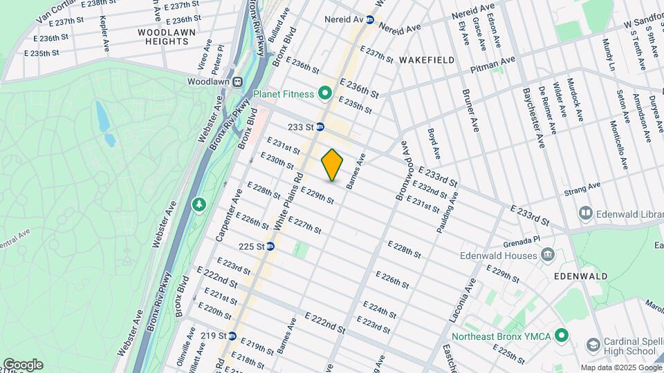 842 E 230th St Mapa y Detalles de la Ubicación