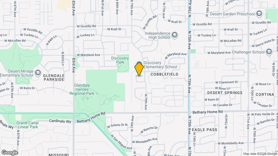 7963 W Marlette Ave Map and Location Details