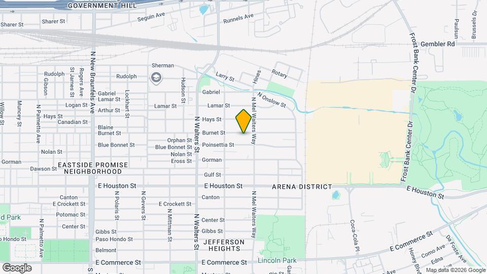 2236 Burnet St Map and Location Details