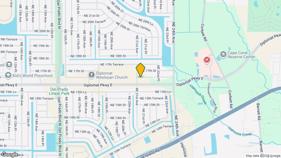 2104 NE 16th Terrace Map and Location Details