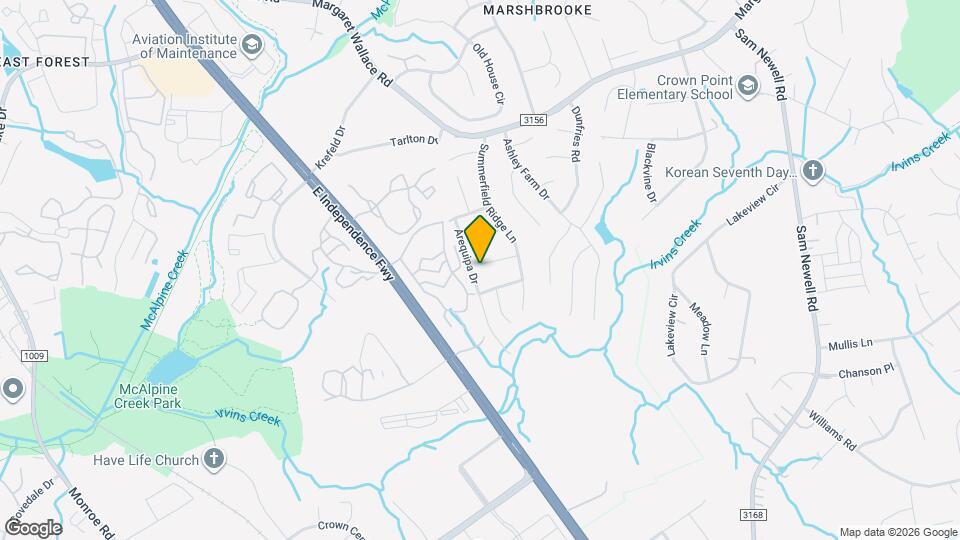 Room in Townhome on Summergrove Ct Mapa y Detalles de la Ubicación