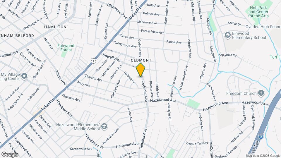 5922 Cedonia Ave Mapa y Detalles de la Ubicación