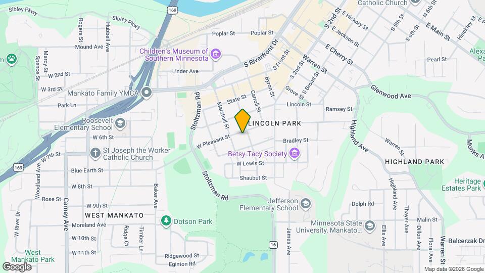 315 W Pleasant St, Unit C Map and Location Details
