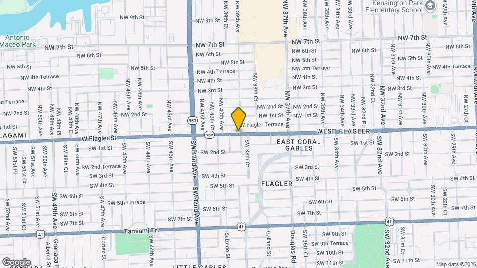 3911 W Flagler St Mapa y Detalles de la Ubicación