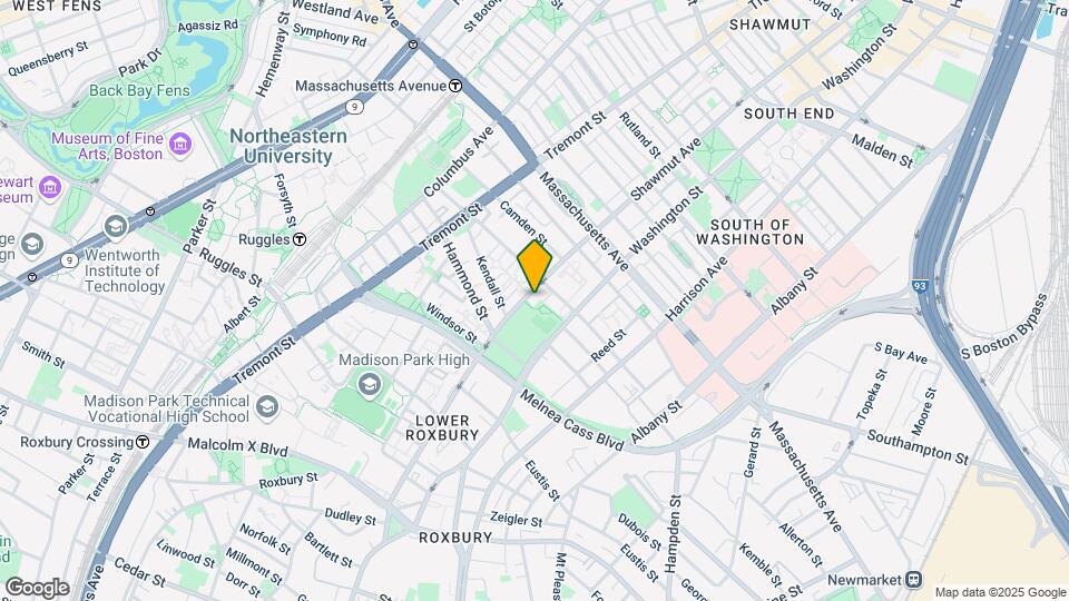614 Shawmut Ave Map and Location Details