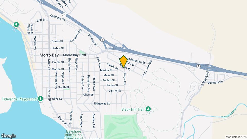 595 Kings Ave Map and Location Details