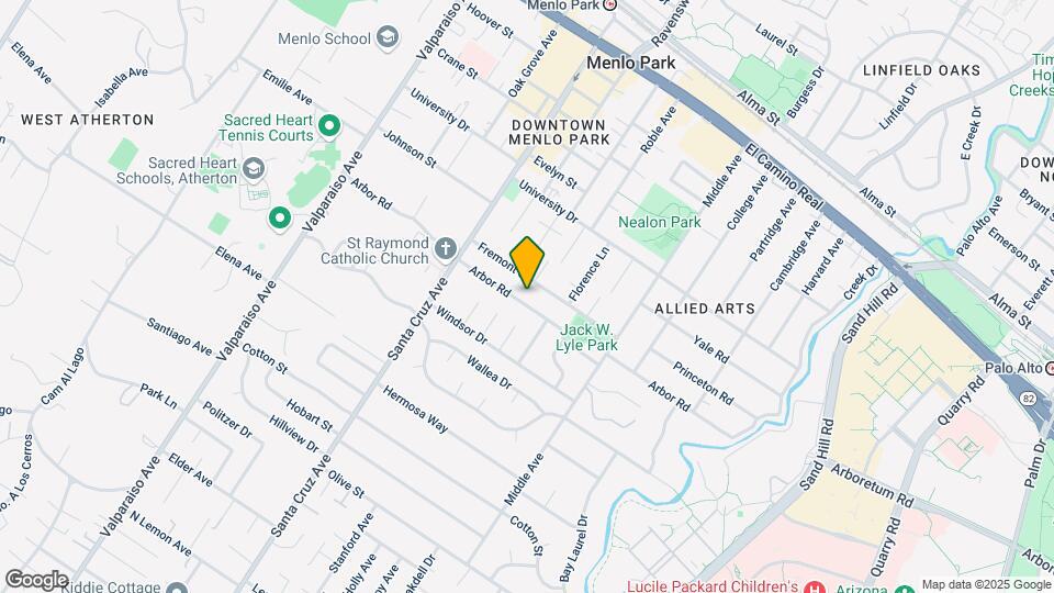 854 Arbor Rd Mapa y Detalles de la Ubicación