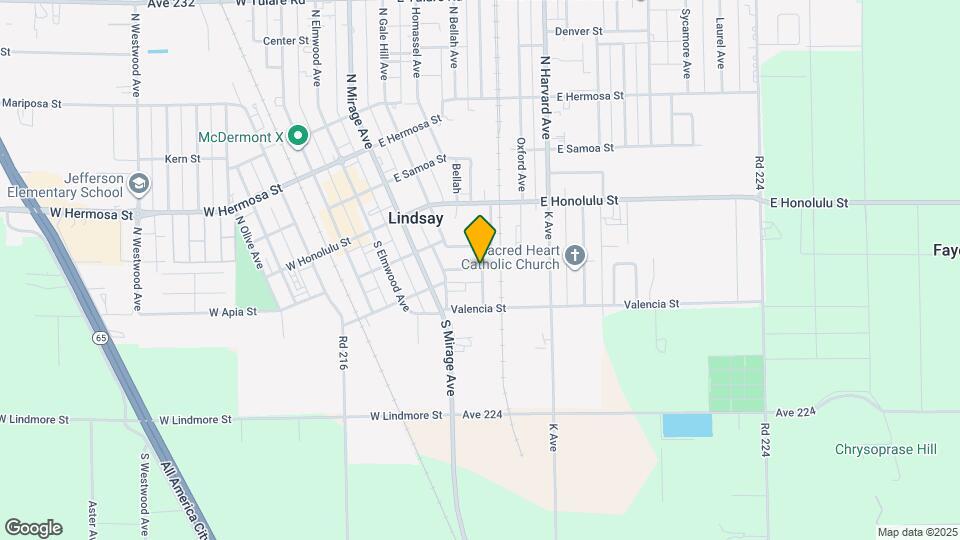 Lindsay Apartments Map and Location Details