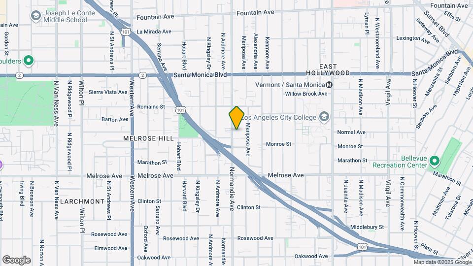 904 N Normandie Ave, Unit 904 Map and Location Details