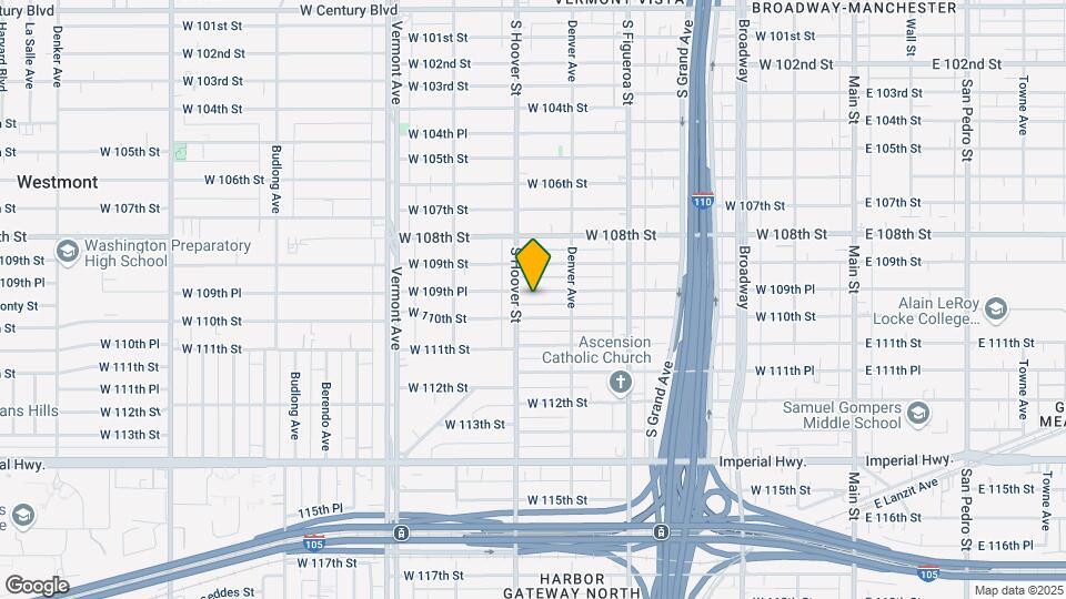 642 W 109th Pl Mapa y Detalles de la Ubicación