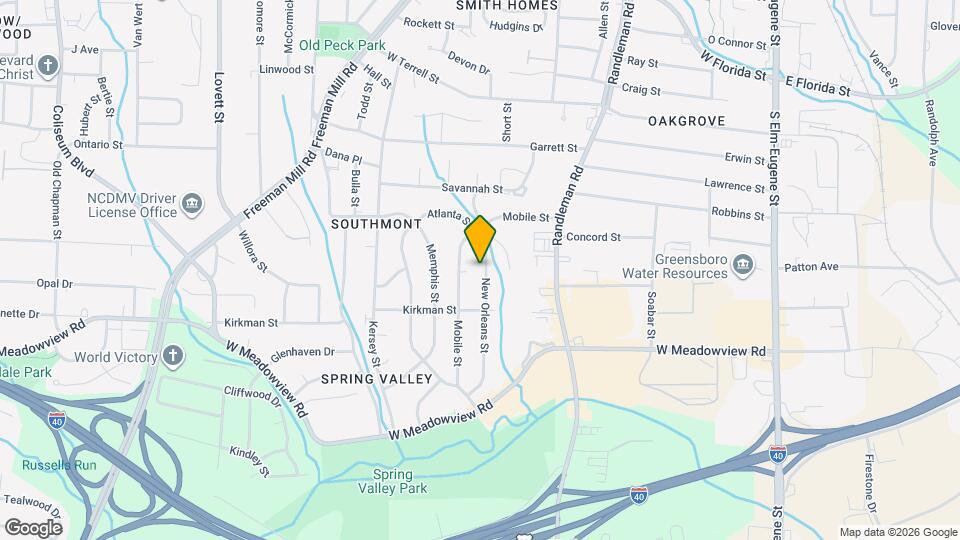 2312 New Orleans St Map and Location Details