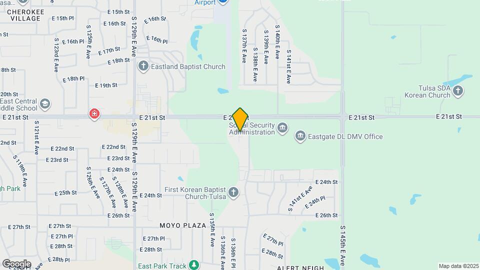 2130 S 137th E Ave Map and Location Details