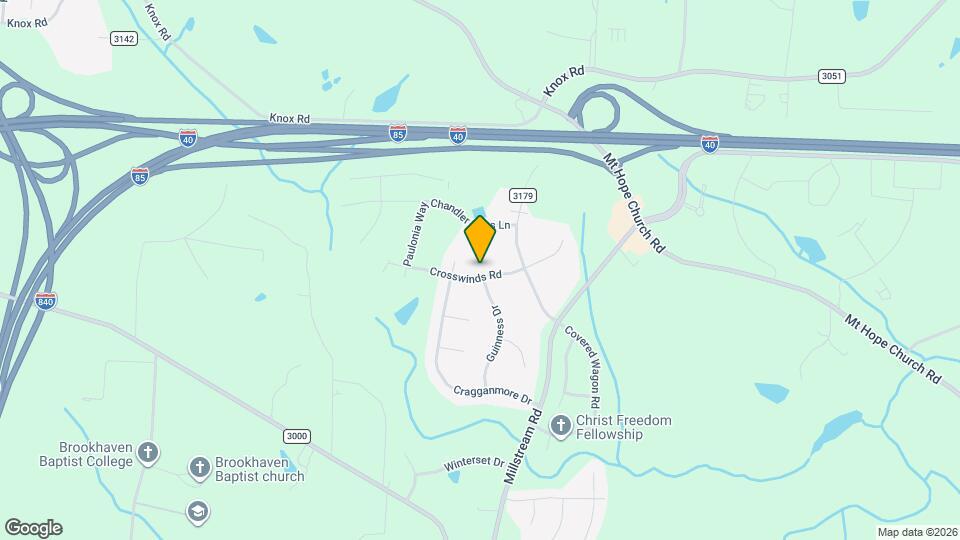 5293 Crosswinds Rd Map and Location Details