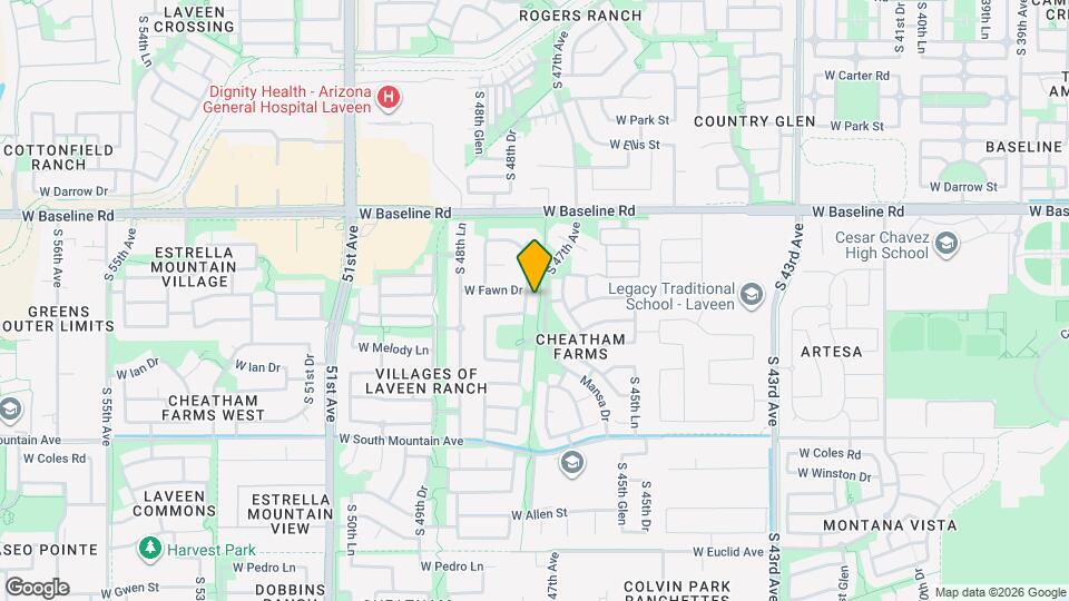 7911 S 47th Ln Map and Location Details