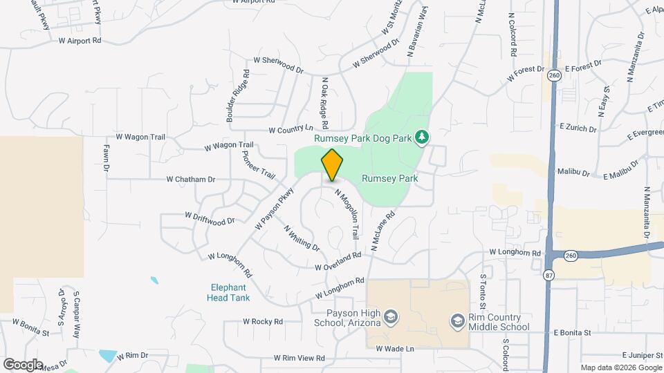 313 N Mogollon Trl Map and Location Details