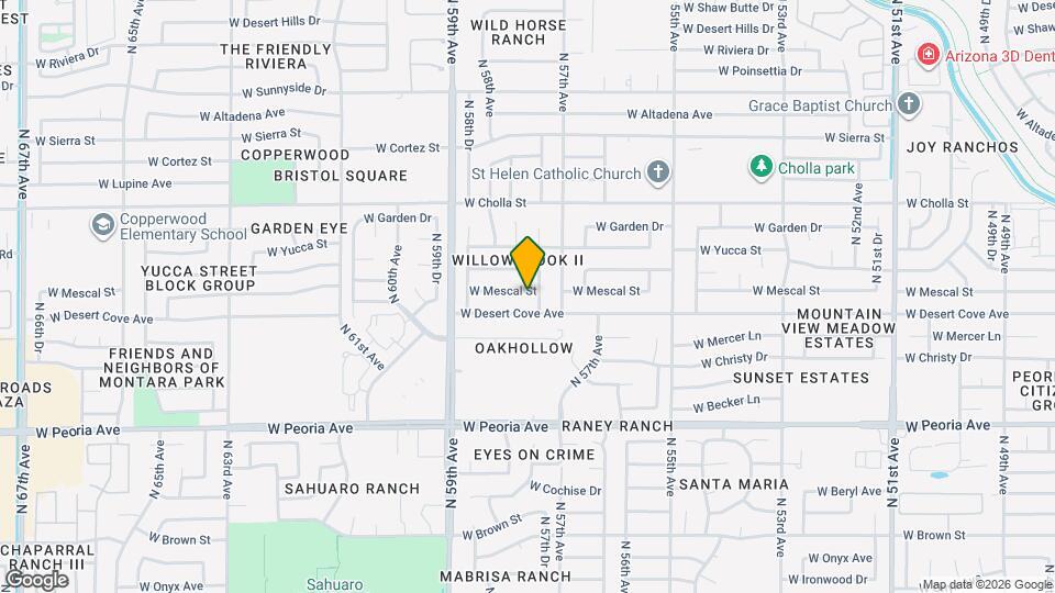5733 W Mescal St Map and Location Details