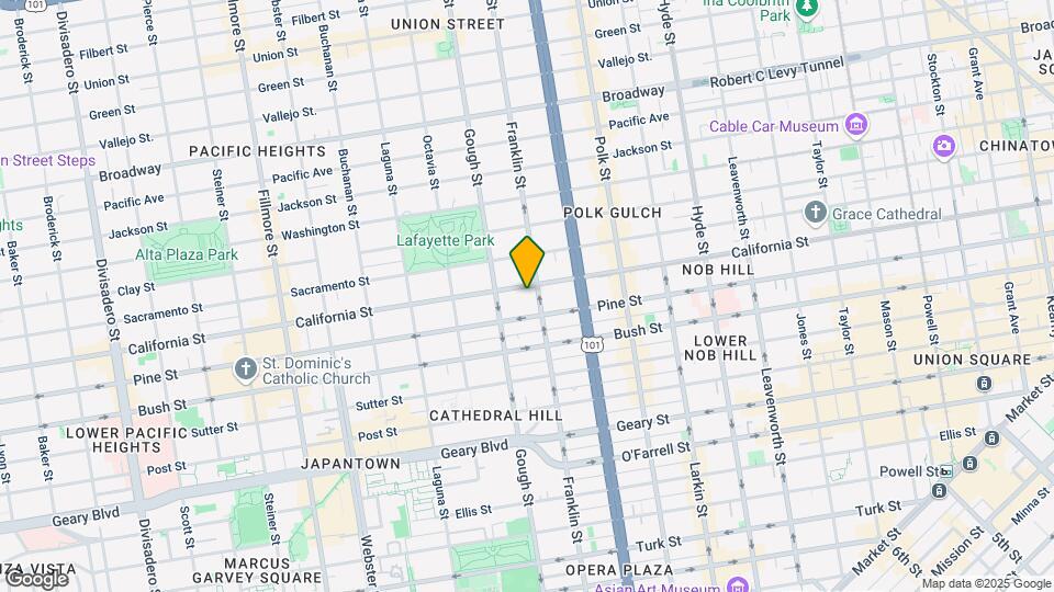 1809 California St Mapa y Detalles de la Ubicación