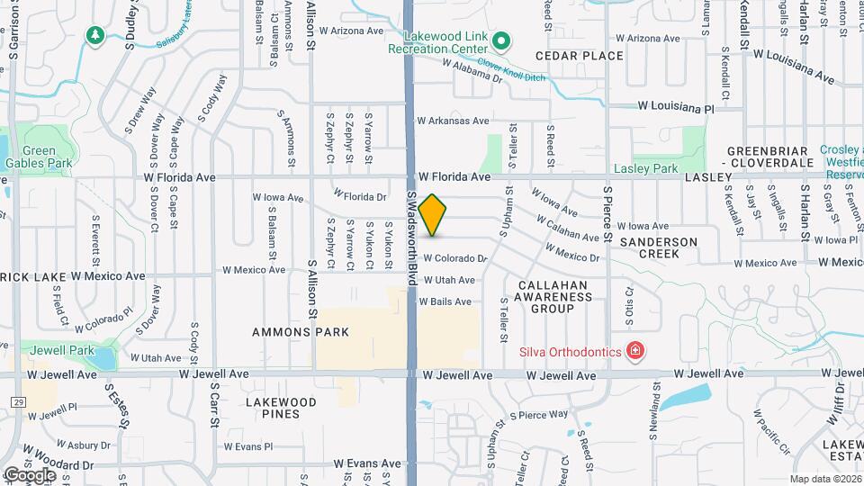 7520 W Oregon Dr Map and Location Details