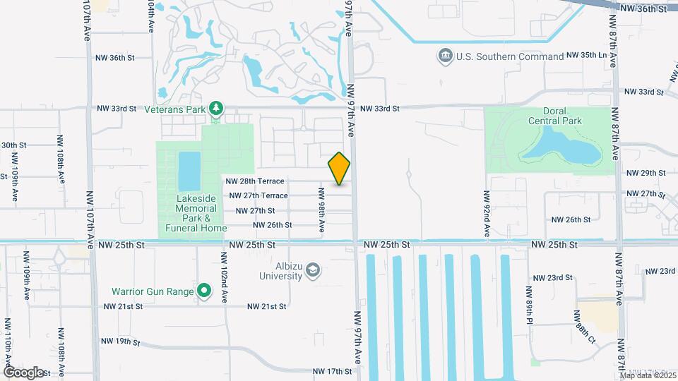 9731 NW 27th Terrace Map and Location Details