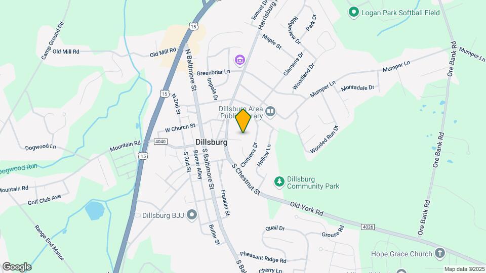 Dillsburg Heights Map and Location Details