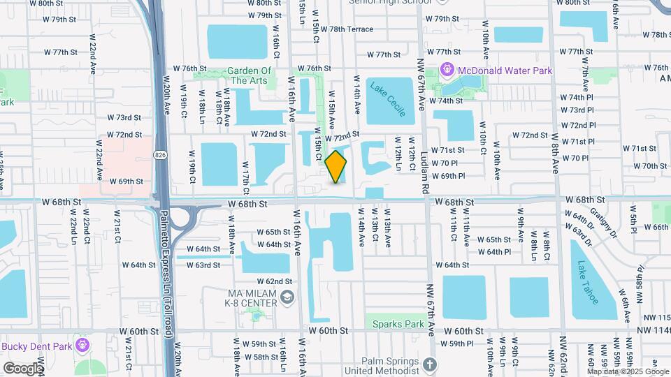 6850 W 14th Ct Map and Location Details
