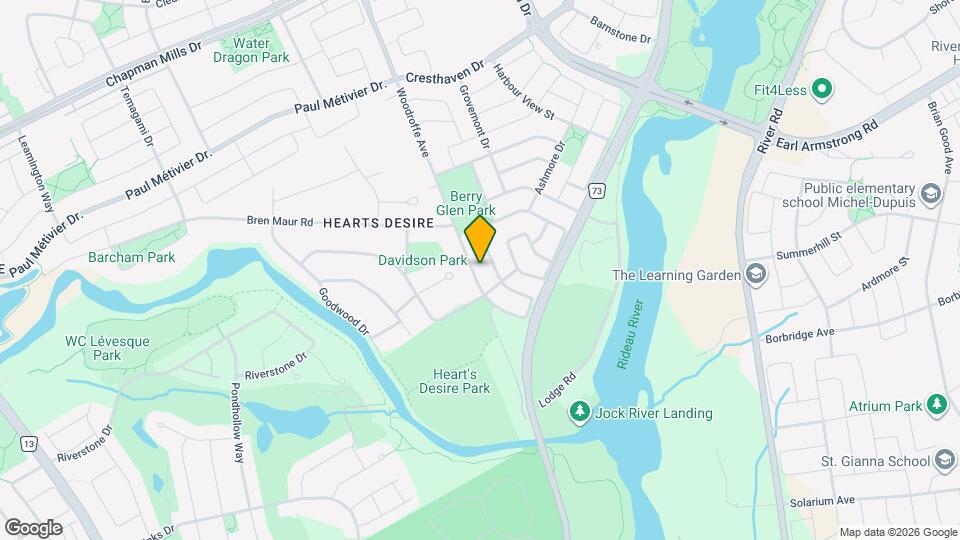 3513 Woodroffe Ave Map and Location Details