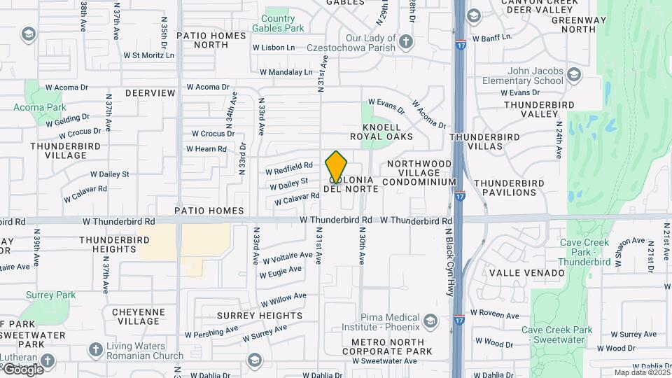 14002 N 30th Ln Map and Location Details