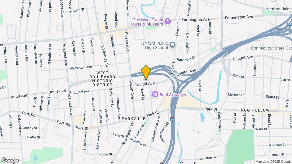 838 Capitol Ave Mapa y Detalles de la Ubicación