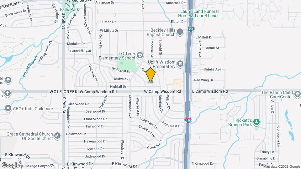 7027 Coleshire Dr Map and Location Details