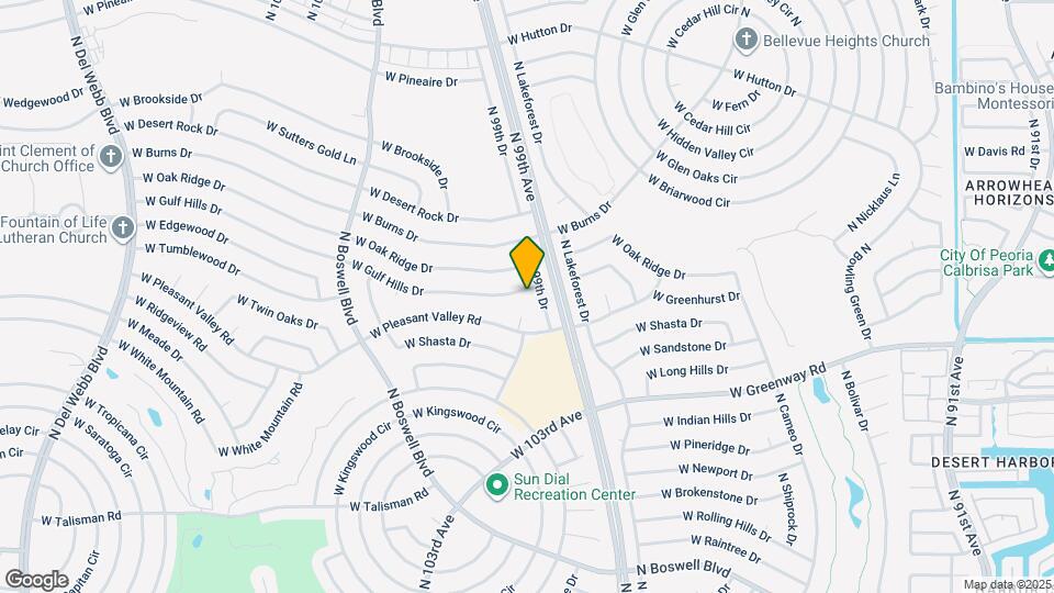 9915 W Gulf Hills Dr Map and Location Details