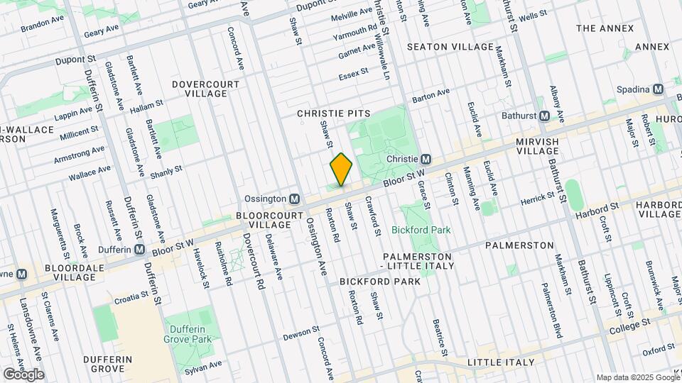 828 Bloor St W Map and Location Details