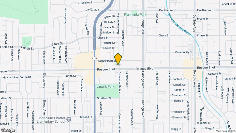 21707 Roscoe Blvd Map and Location Details