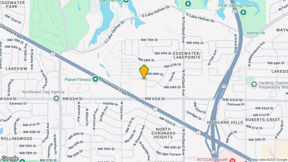 6513 N Shawnee Ave Map and Location Details