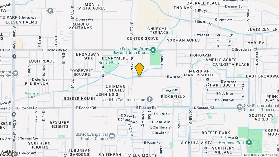 1217 E Wier Ave Mapa y Detalles de la Ubicación