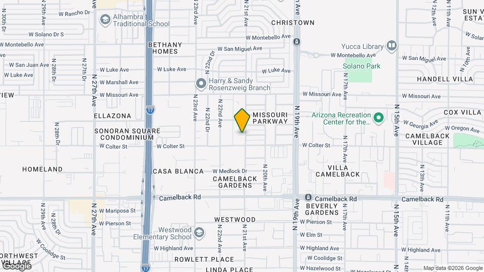 5214 N 21st Ave Map and Location Details