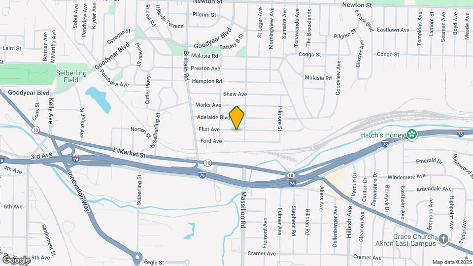 1806 Flint Ave Map and Location Details