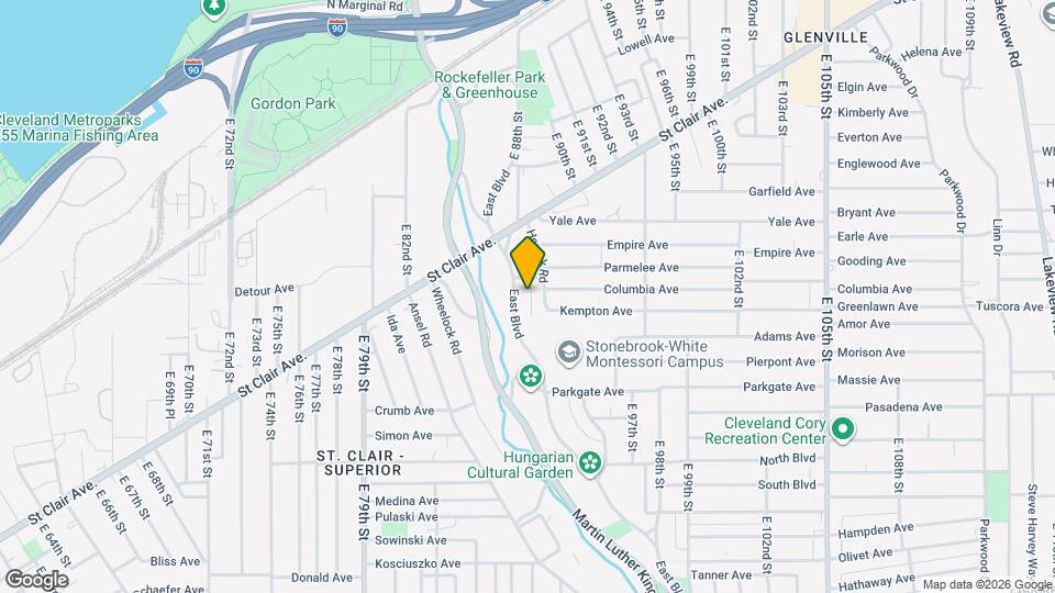 867 East Blvd Map and Location Details