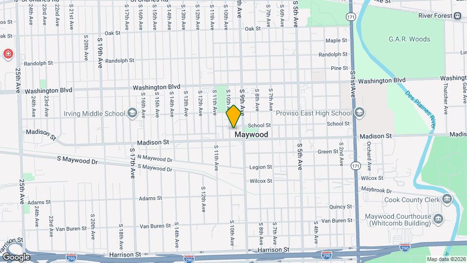 907 S 10th Ave Map and Location Details