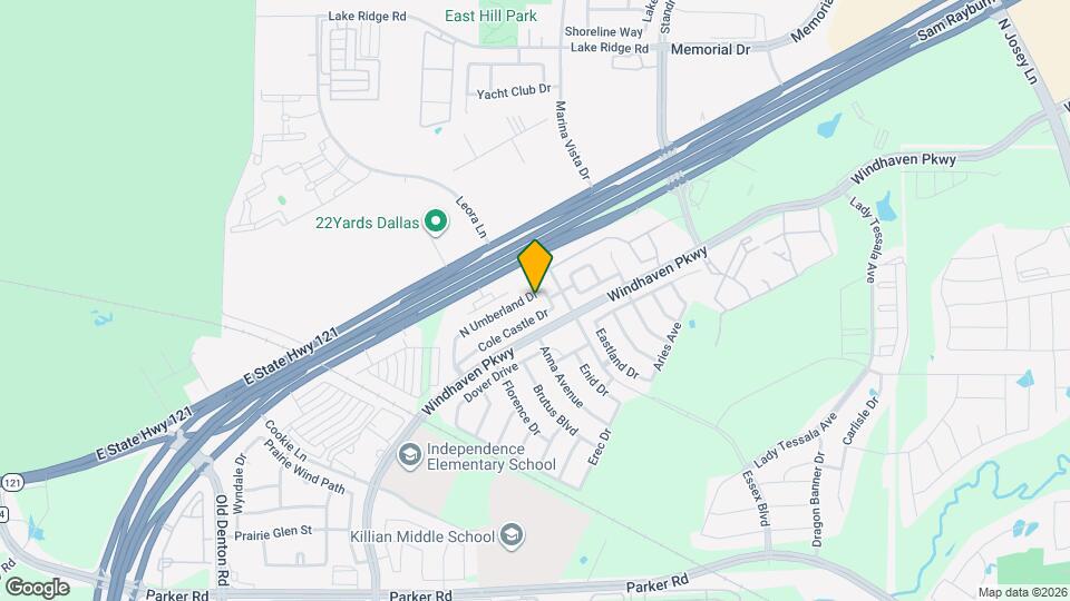 2908 N Umberland Dr Map and Location Details