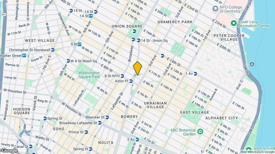 105 E 9th St Map and Location Details