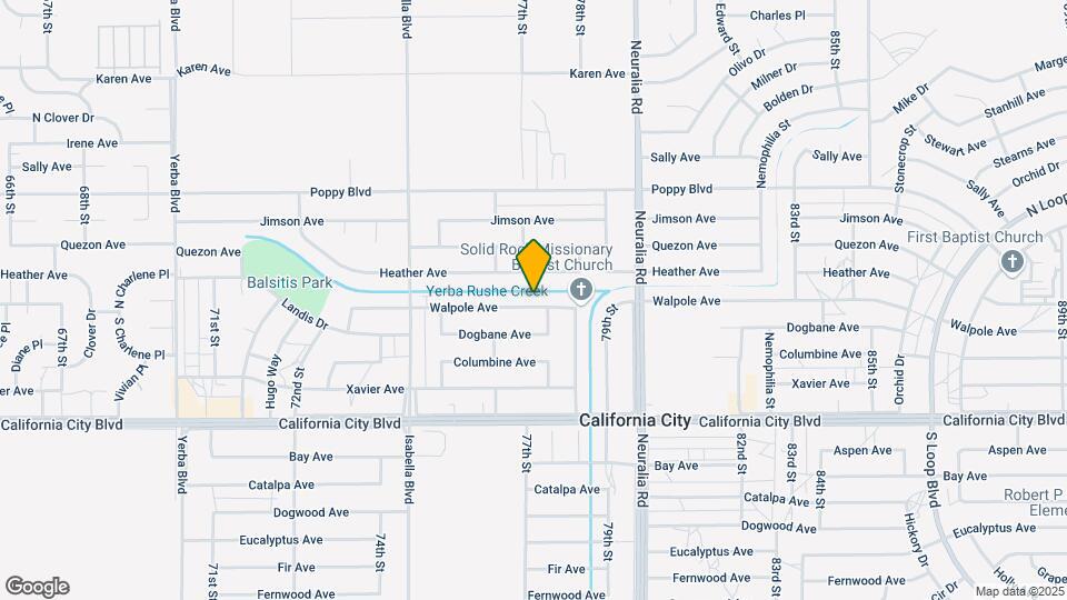 7733 Walpole Ave Map and Location Details