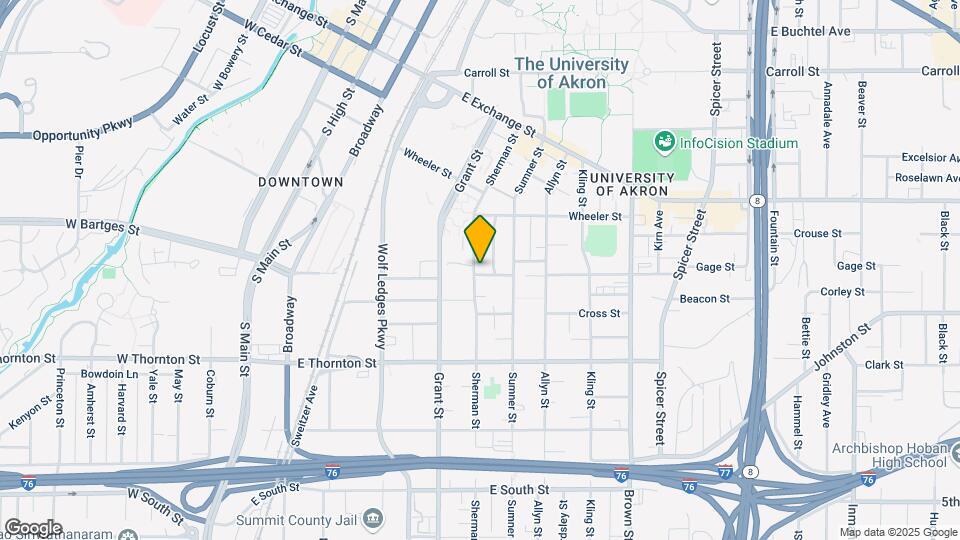 515 Sherman St Map and Location Details