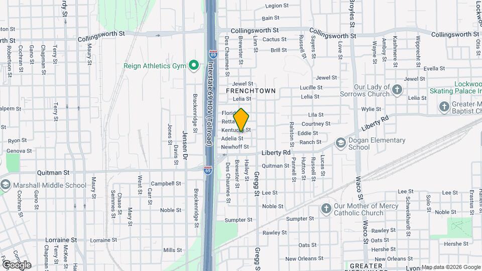 2704 Brewster St Map and Location Details