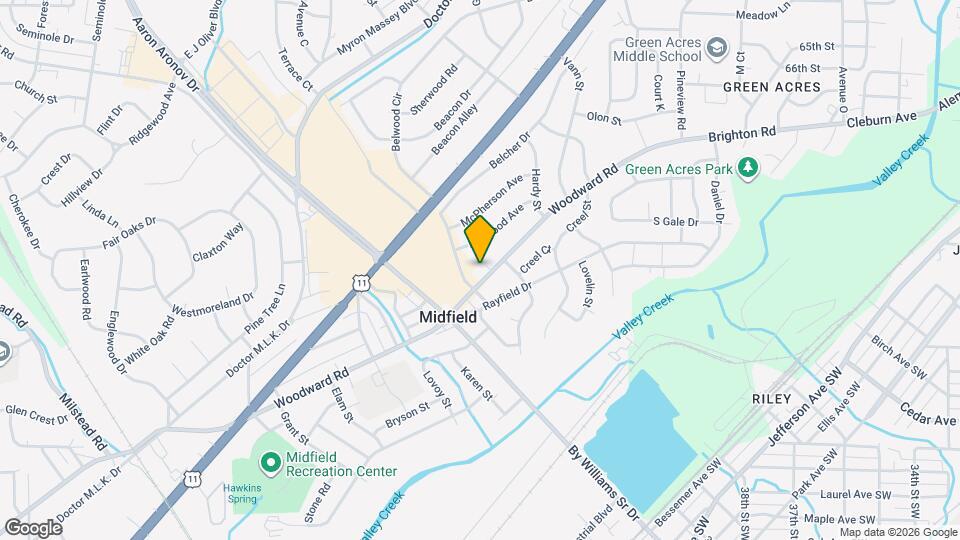 1416 Woodward Rd Map and Location Details