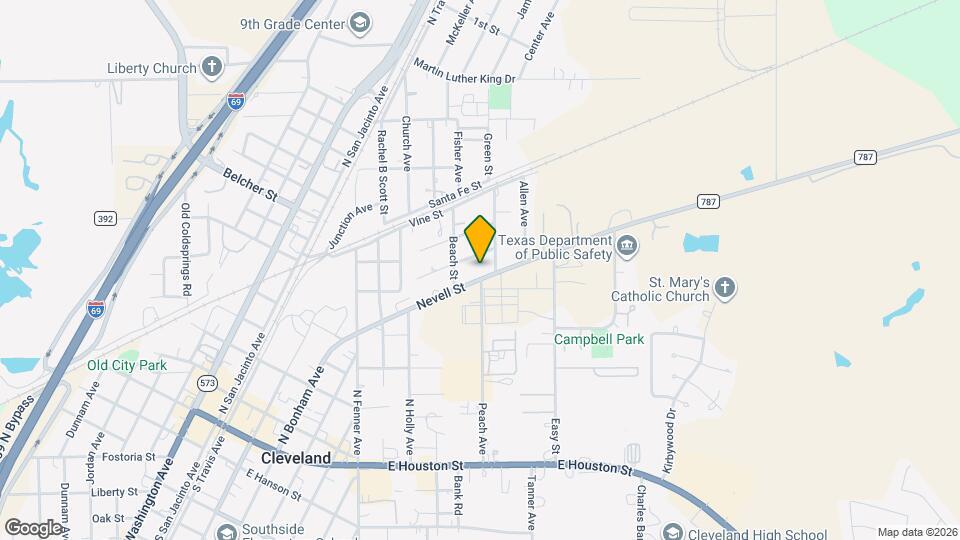 915 Nevell St Map and Location Details