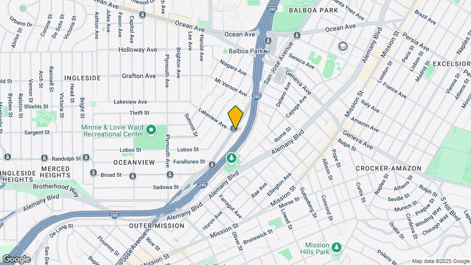 2625 San Jose Ave Mapa y Detalles de la Ubicación