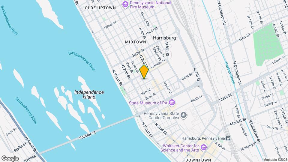 1213 Green St Map and Location Details