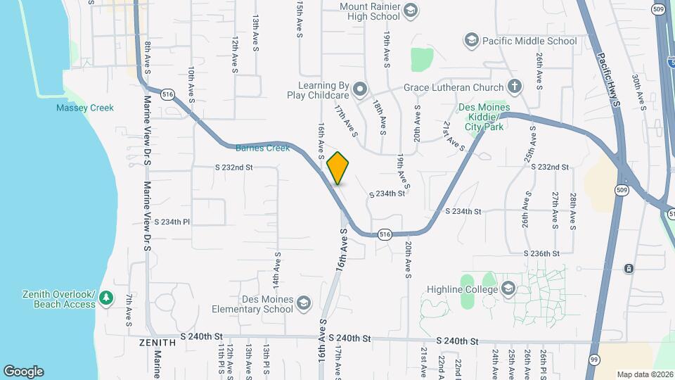 1620 Kent Des Moines Rd, Unit A Mapa y Detalles de la Ubicación